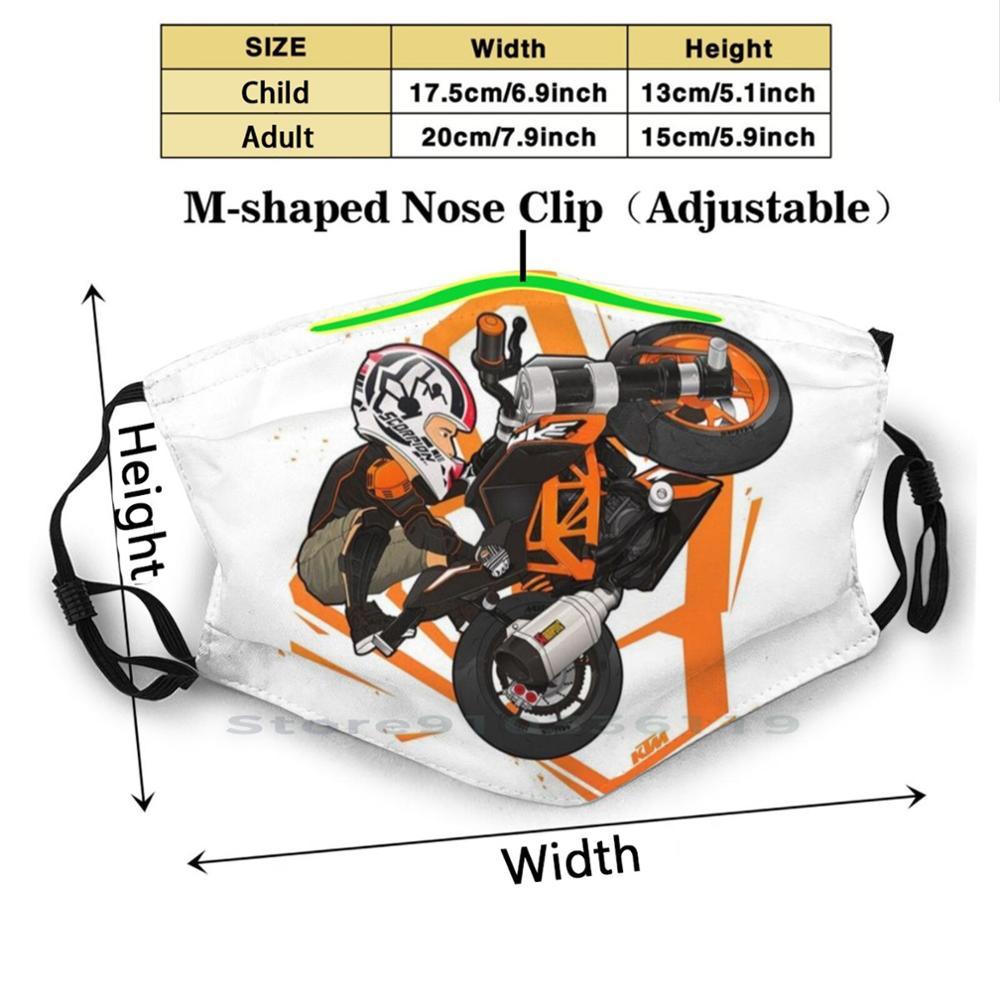 Изображение товара: Велосипедист дизайн анти-Пылевой фильтр смываемая маска для лица/детский велосипед Biker ездить Мотоцикл Велосипед Enduro горный велосипед