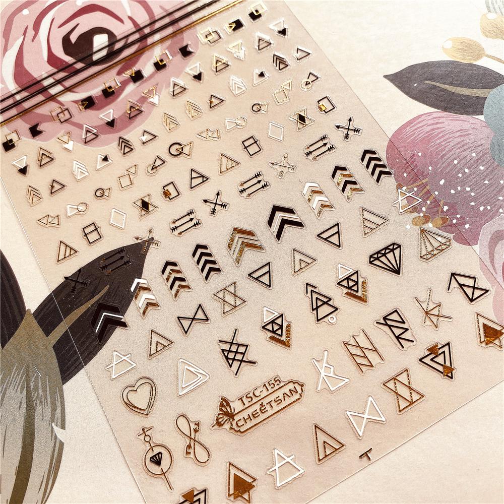Изображение товара: 3d наклейки для дизайна ногтей, TSC-155 графика, экспорт из Японии дизайнов, украшения для Стразы