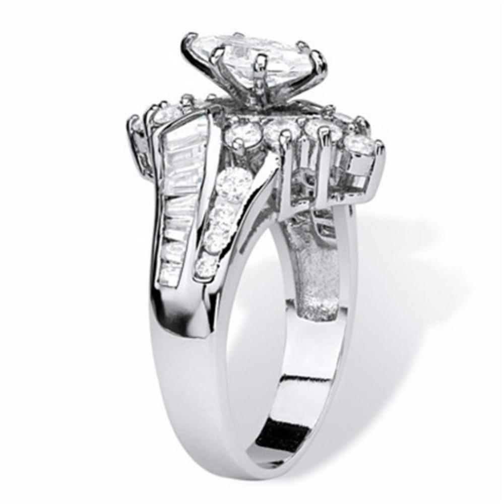 Изображение товара: Milangirl парные кольца для женщин креативный полый набор кольцо с кубическим цирконием круглый камень свадебные ювелирные изделия для невесты