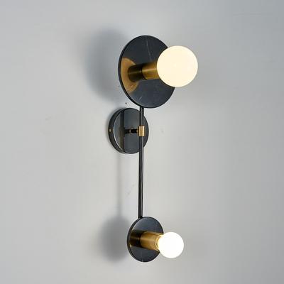 Изображение товара: Современный прозрачный настенный светильник в скандинавском стиле, настенный медный светильник с абажуром в стиле ретро для спальни