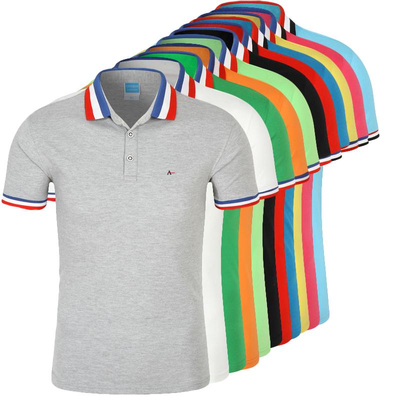 Изображение товара: Рубашка-поло aramy нового бренда, Мужская брендовая рубашка-поло, мужская хлопковая рубашка-поло k, Мужская брендовая рубашка