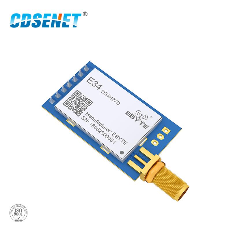 Изображение товара: 2,4 ГГц nRF24L01 + беспроводной приемопередатчик дальнего действия IoT CDSENET E34-2G4H27D 5000m 2,4G, приемник передатчика nRF24L01PA Modulue 4,3
