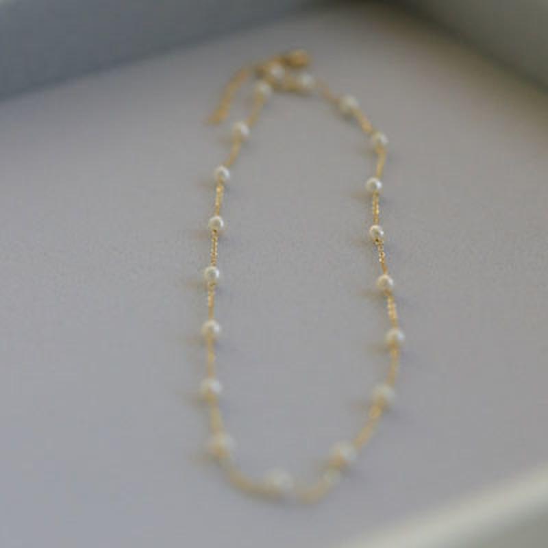 Изображение товара: Ожерелье-чокер HebeDeer, женские ожерелья с цепочками, искусственный жемчуг, ювелирные изделия для влюбленных, серебряный цвет, трендовые ожерелья для девочек