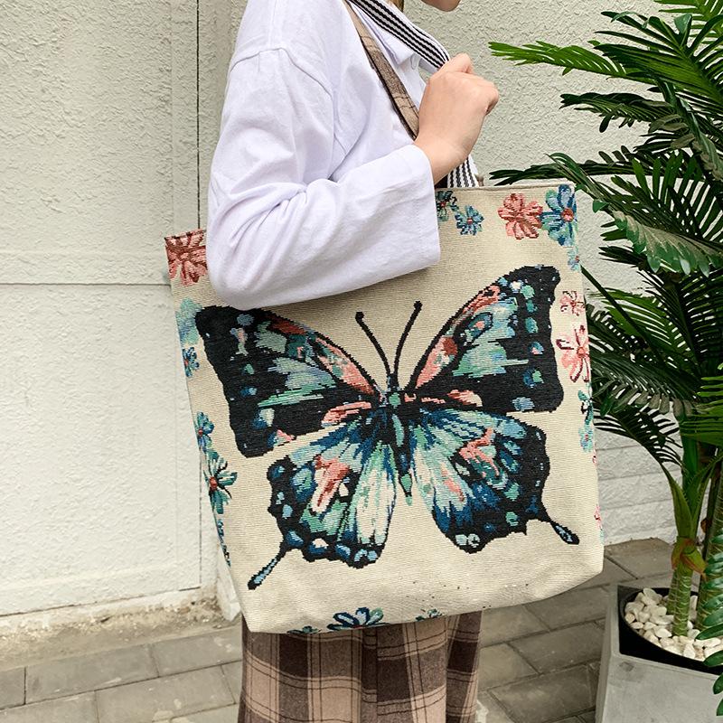 Изображение товара: Рекомендуемая Новая модная женская сумка, сумка через плечо в этническом стиле, повседневная, простые универсальные, сумки-шопперы для женщин