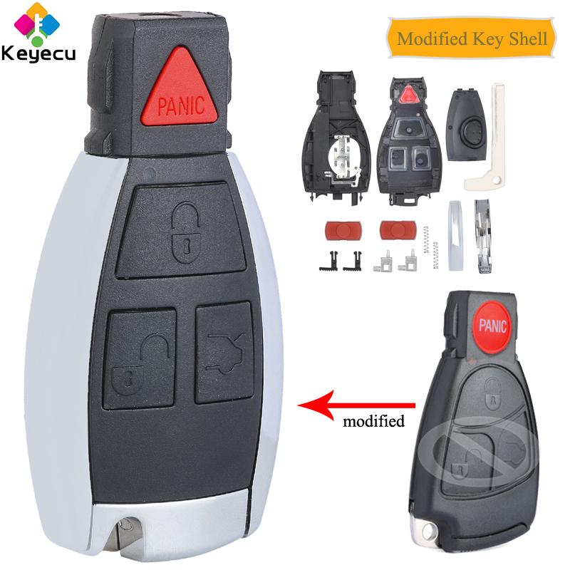 Изображение товара: Чехол-накладка для ключа автомобиля, с 3 4 кнопками, для Mercedes Benz C B E Class W203 W211 W204 YU BN CLS CLK