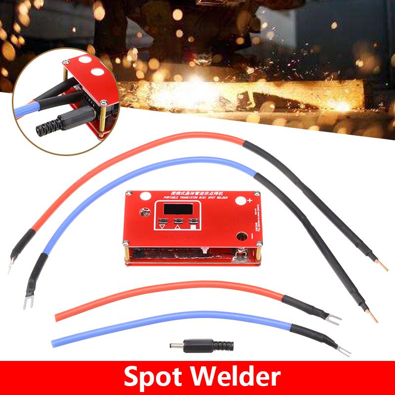 Изображение товара: Портативный Аппарат для точечной сварки DIY с аккумулятором 18650, различный источник питания для сварки с ЖК-дисплеем, сварочное оборудование