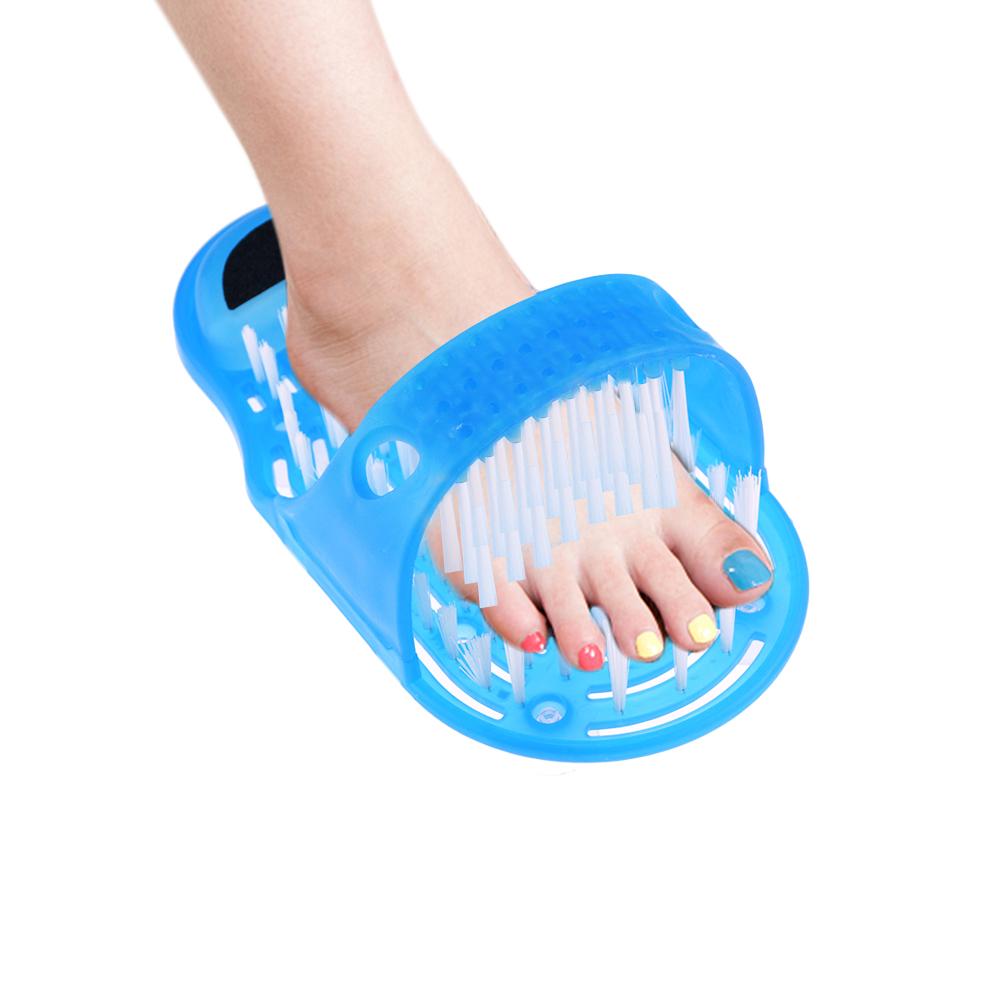 Изображение товара: Пластиковые массажные тапочки для ванны и душа, щетка для обуви и пемза, скребок для ног, спа-душа для удаления омертвевшей кожи, инструменты для ухода за ногами