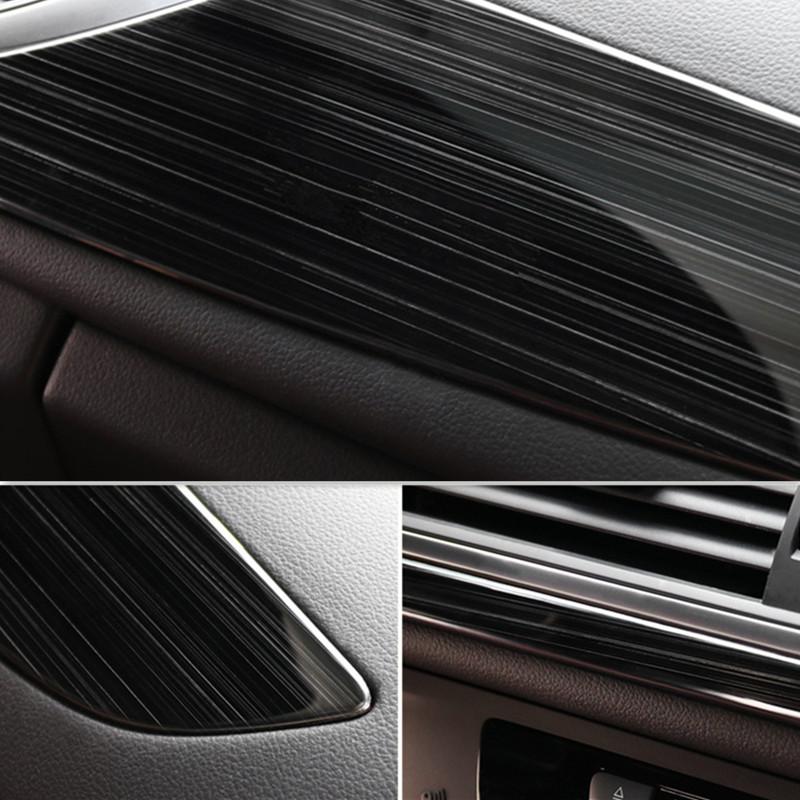 Изображение товара: Автомобильный Стайлинг, цветная консоль из углеродного волокна, украшение для приборной панели, панель, наклейка, отделка для Audi A6 C7 2012-18, аксессуары для интерьера
