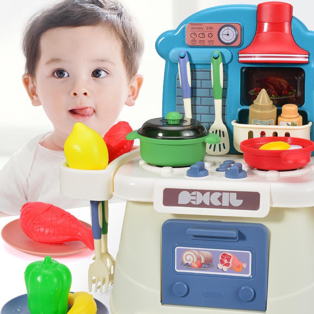Изображение товара: 26 шт., детский игровой домик, столовый светильник, музыкальный кухонный игрушечный набор, детский подарок, детские развивающие игрушки для детей, подарки