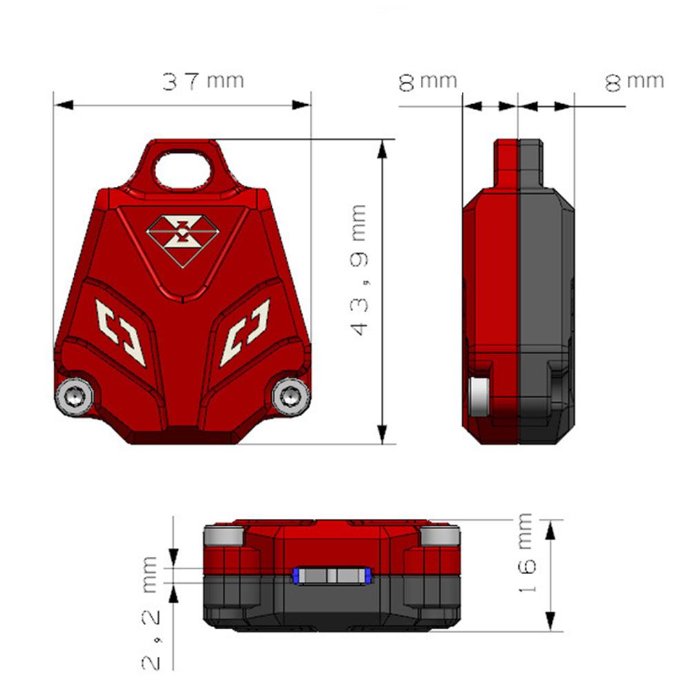 Изображение товара: Чехол для ключа мотоцикла, чехол для YAMAHA YZF-R1/R25/R3/R6 FZ1 FZ4 FZ6 FZ8 MT01 MT25 MT03 MT07 MT09 MT10 XJ6 XSR700/900, трассировщик