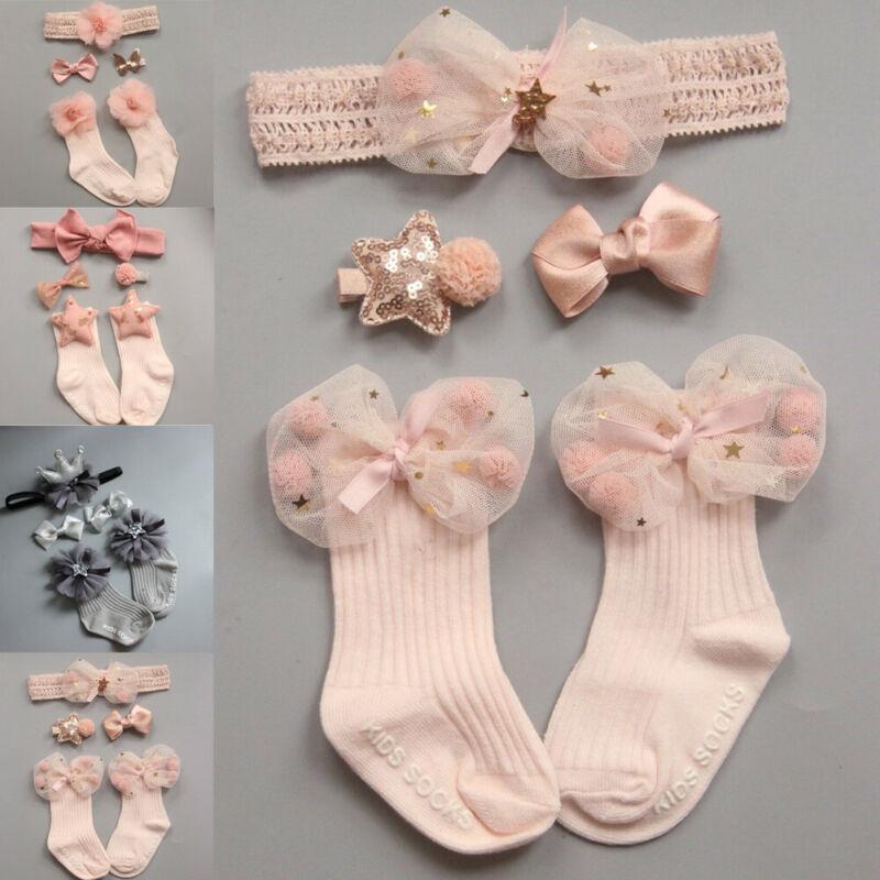 Изображение товара: 4 шт./компл., носки-пачки с оборками и кружевом для новорожденных, 0-24 м