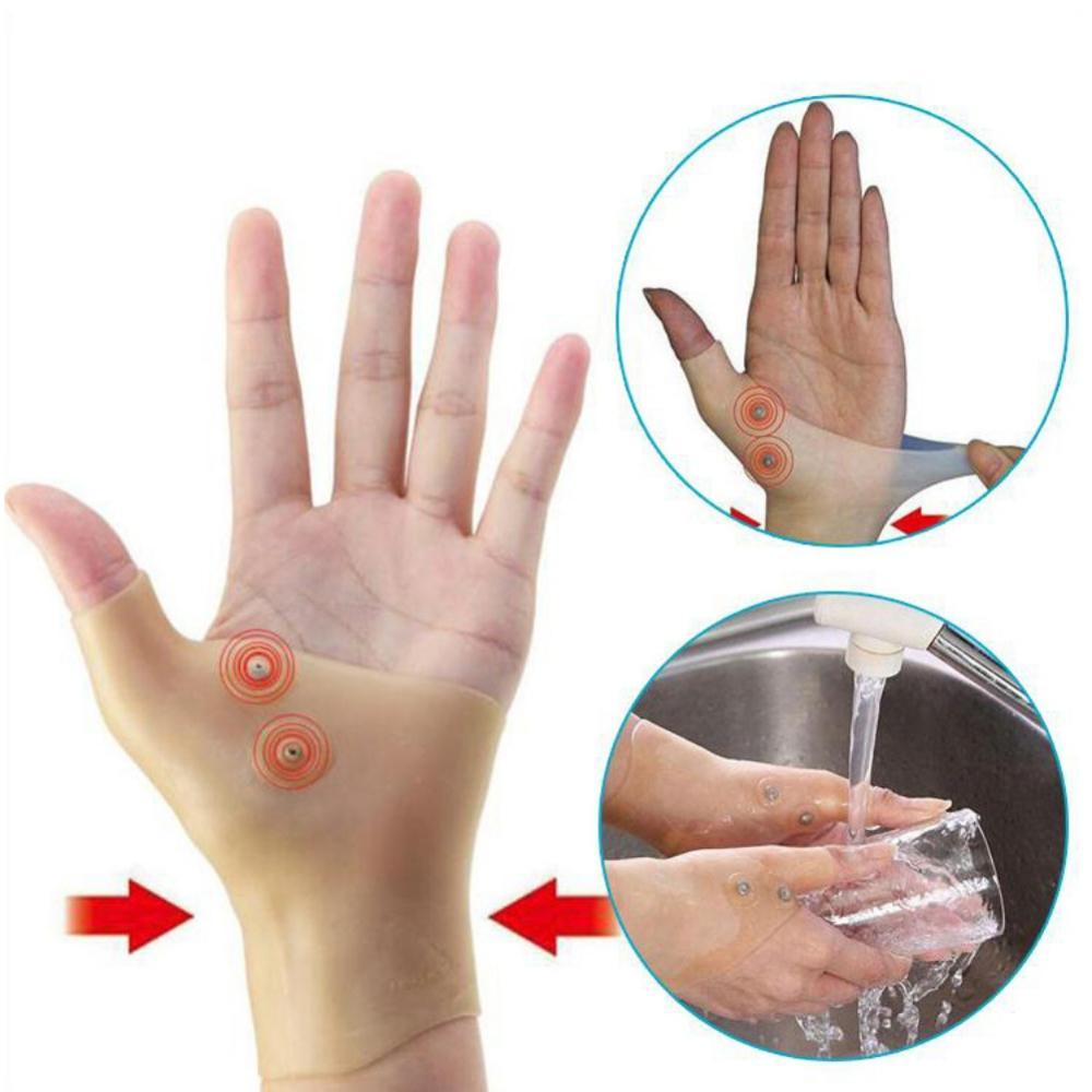 Изображение товара: 1 шт. Магнитная терапия запястья перчатки tenosynovits облегчение боли запястья рук Поддержка большого пальца перчатки, поддержка запястья поддержка подтяжки/