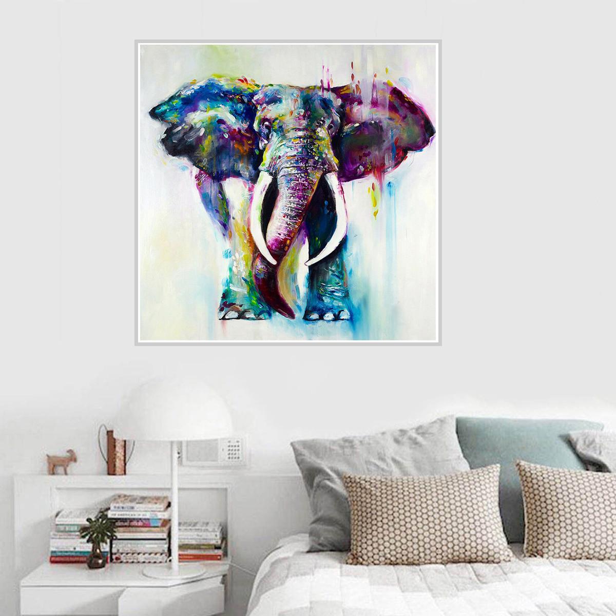 Изображение товара: Плакат на холсте с изображением животных, слона, оленя