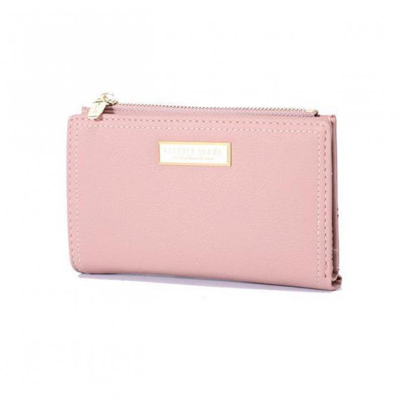 Изображение товара: Elegant Thin Pu Leather Women Wallet Short Brand Designer Lady Purse Casual Small Female Wallet With Coin Purse Pocket
