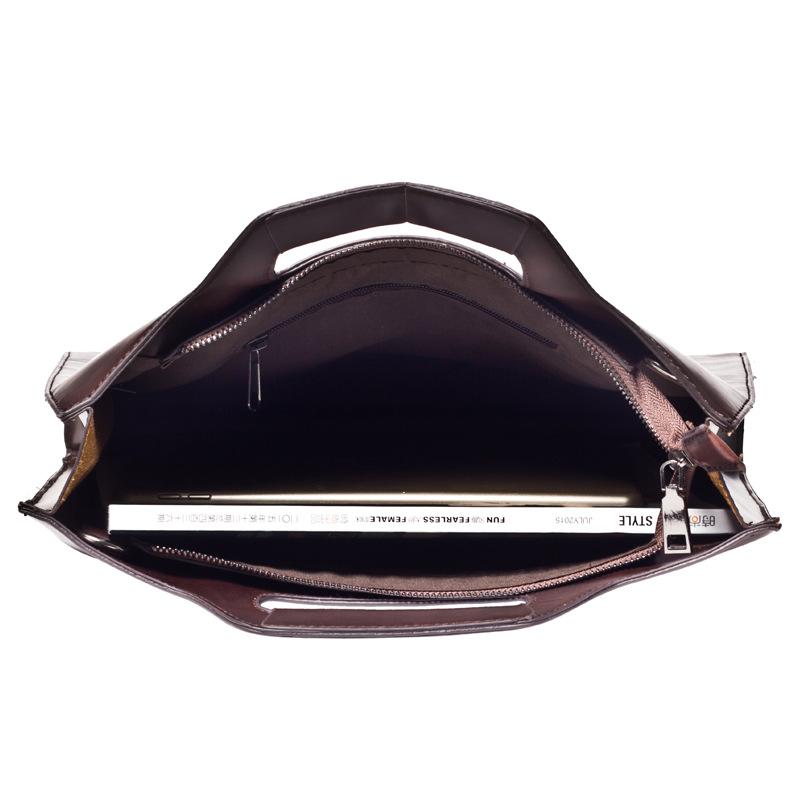Изображение товара: Мужская сумка для ноутбука DAEYOTEN в стиле ретро, Молодежный кожаный деловой портфель, сумки через плечо для мужчин, мужские повседневные сумки-тоуты ZM0794