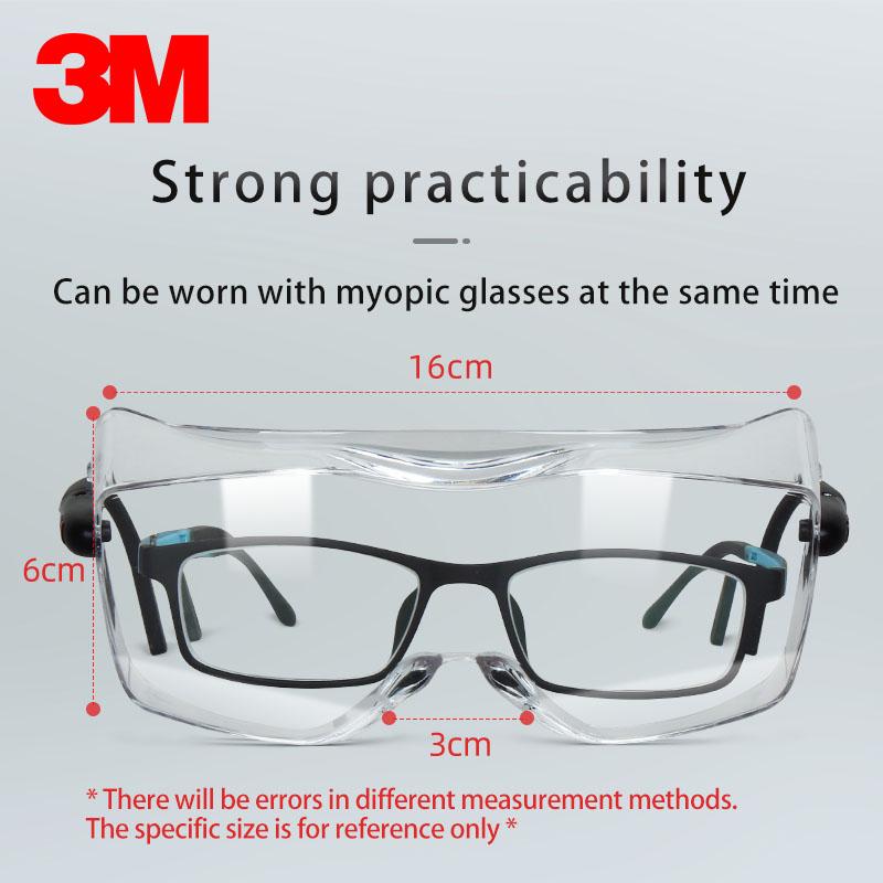 Изображение товара: Многофункциональные очки 3M 12308, оригинальные защитные очки 3M, можно носить очки для близорукости, защитные очки