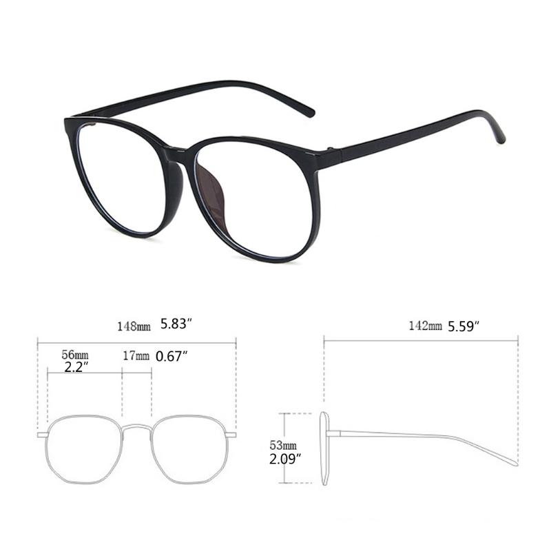 Изображение товара: Очки с защитой от сисветильник, круглые компьютерные очки с фильтром, мужские и женские очки с очень легкой оправой