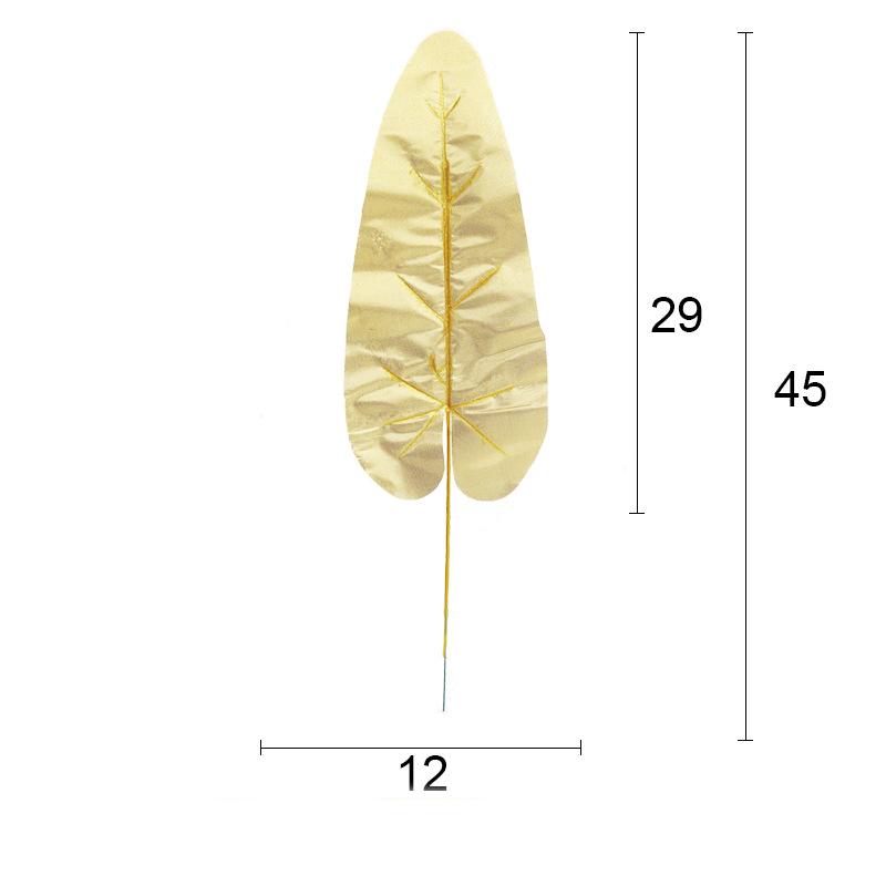Изображение товара: Тропические растения, большие Пальмовые Листья, искусственная шелковая черепаха, листья, Осенний декор, Кленовая ветка для украшения дома Вечерние