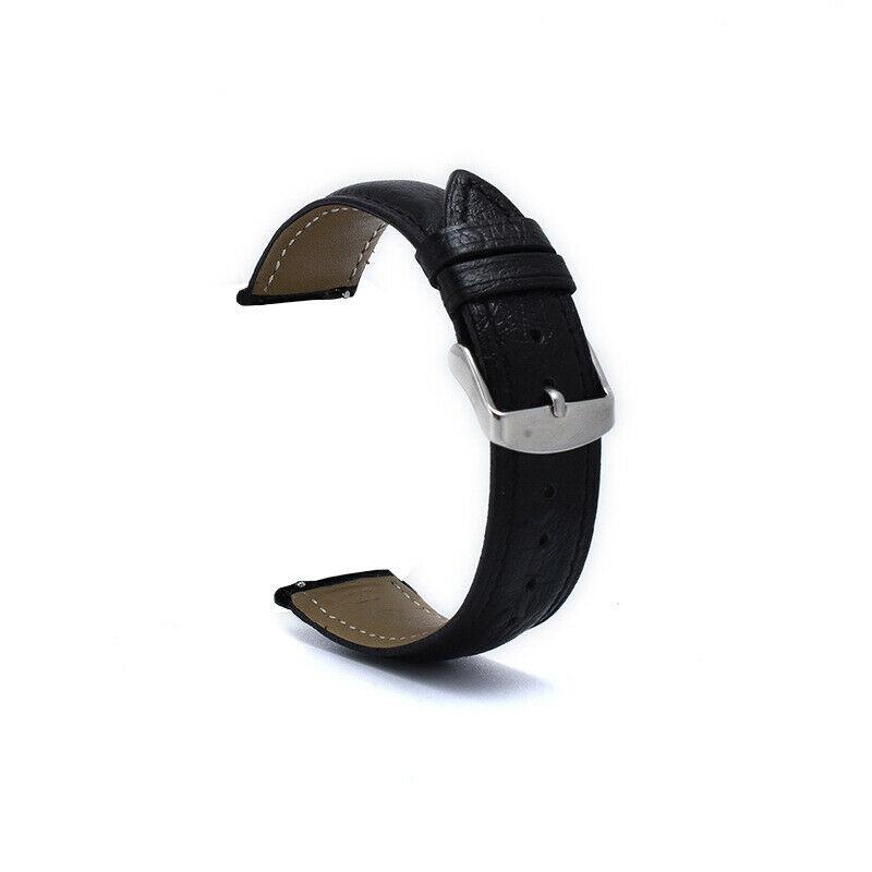 Изображение товара: Ремешок из страусиной кожи для мужских и женских часов, быстросъемный браслет из натуральной кожи для Samsung Galaxy Watch 3, 18 мм 20 мм 22 мм