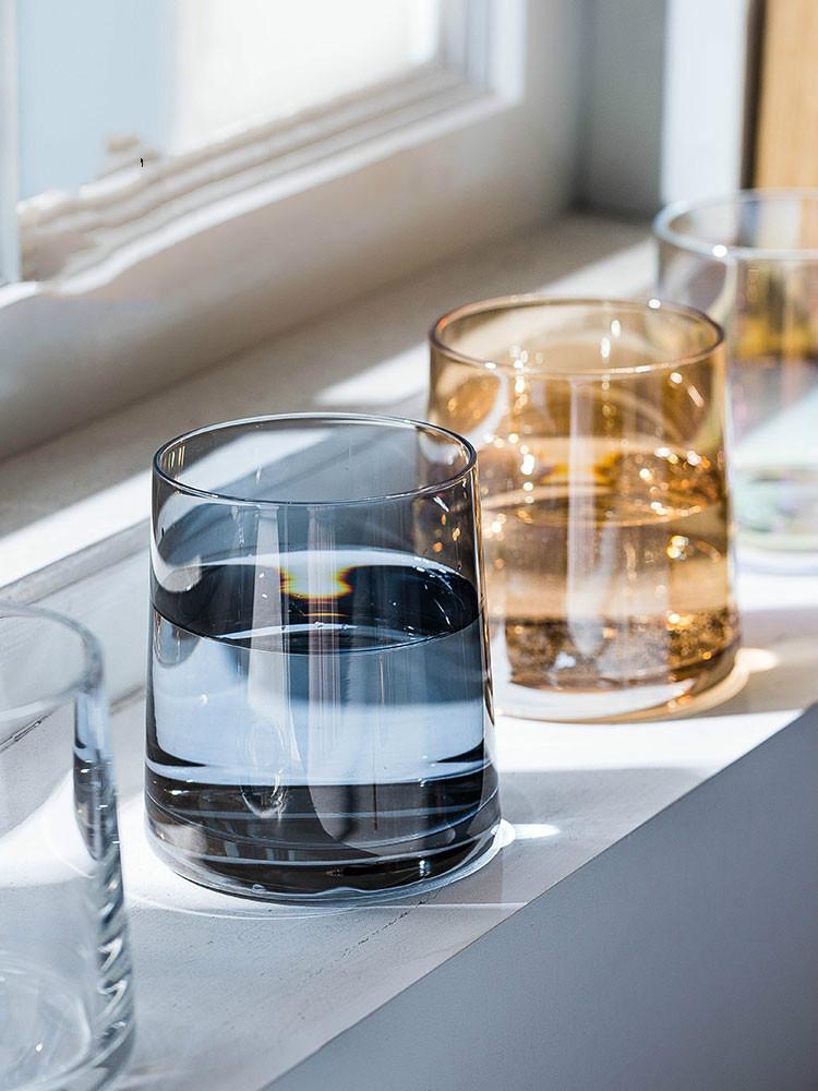 Изображение товара: Современный красочный простой бокал для дома Ins ветер скандинавский бокал для вина прозрачный бокал для воды высокоценный бокал