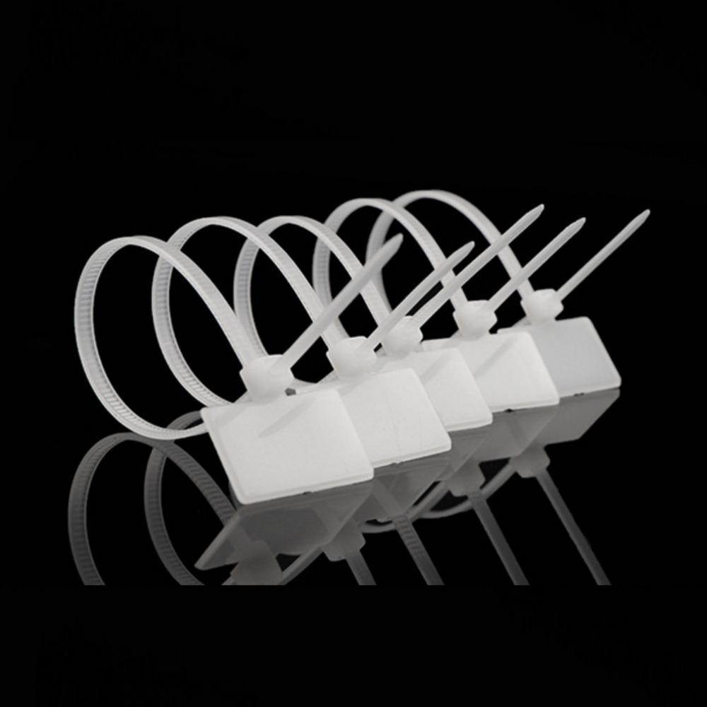 Изображение товара: Нейлоновые стяжки для кабелей, пластиковые петли, маркеры, самоблокирующиеся стяжки на молнии, 100 шт., Easy mark 3x100 мм, 4x150 мм, 4x200 мм
