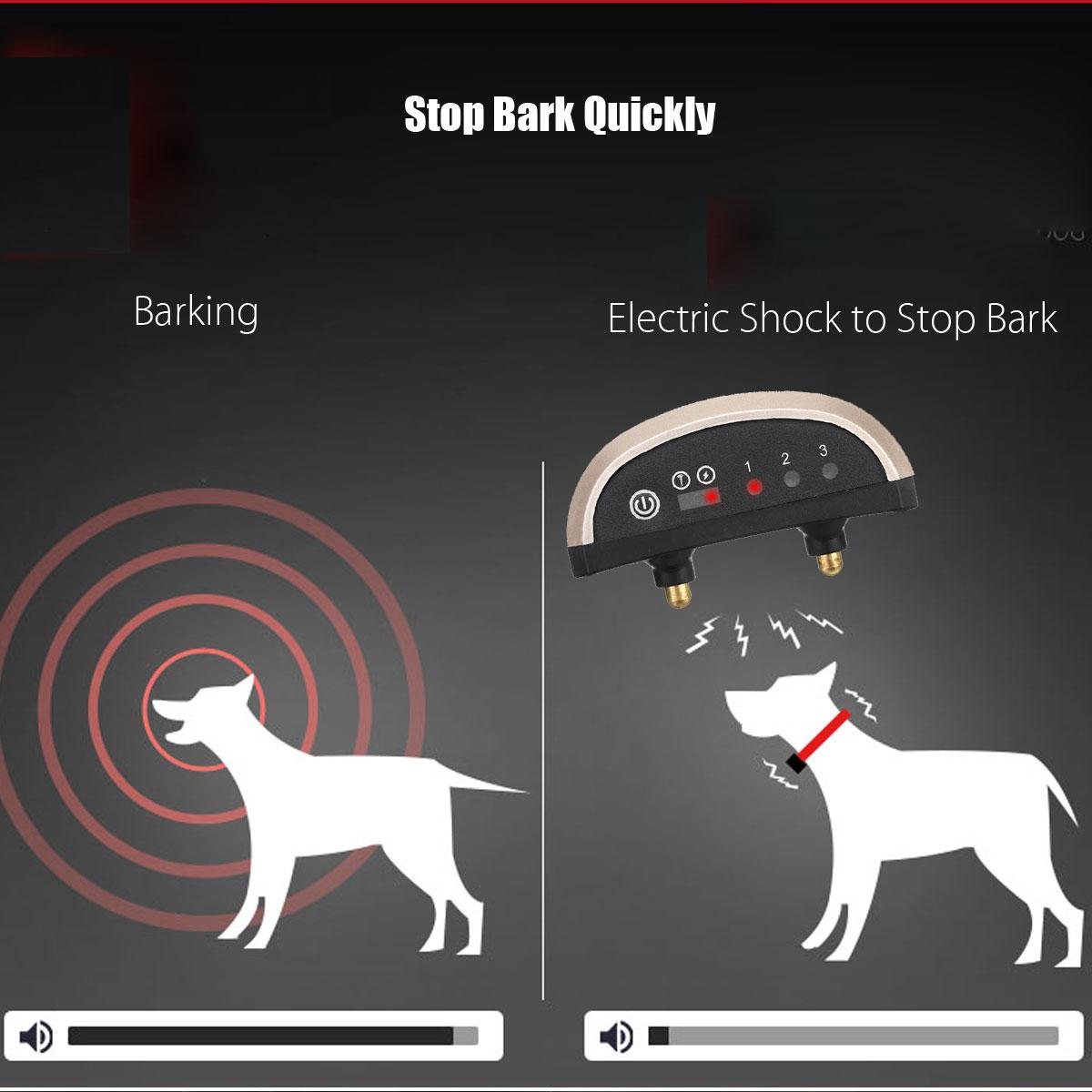 Изображение товара: USB Перезаряжаемый ошейник для дрессировки домашних питомцев, антилай для собак, ультразвуковое вибрационное устройство против лая, ошейник для собак с управлением лаем