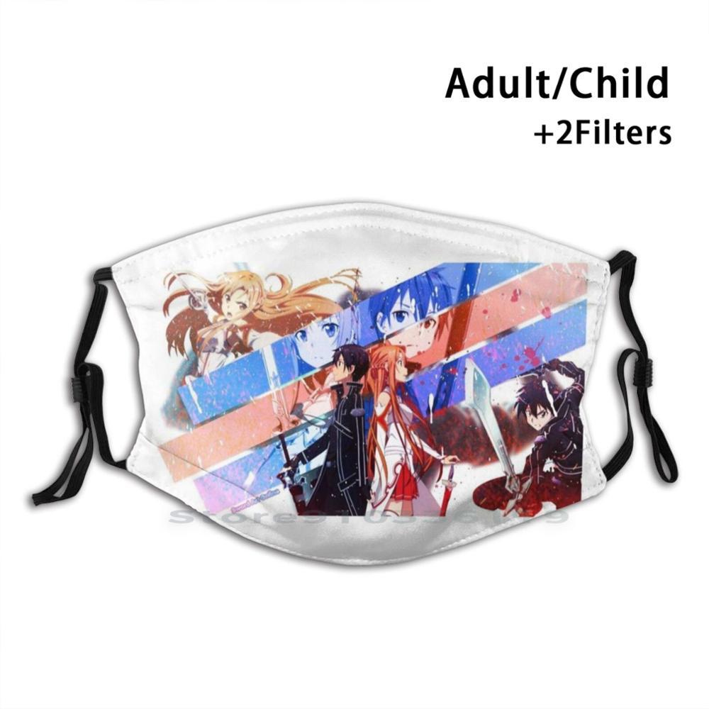 Изображение товара: Меч Арт онлайн «Kirito And Asuna» многоразовая маска для лица с фильтрами для детей
