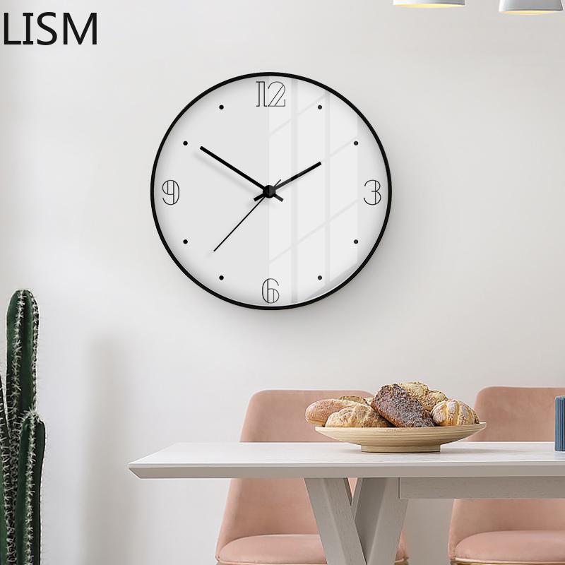 Изображение товара: Настенные часы современный дизайн металлические настенные часы Скандинавский дизайн настенные часы цветные настенные часы домашний декор Relogio De Parede