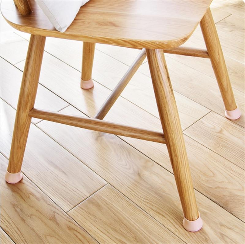 Изображение товара: 4 шт., универсальный силиконовый чехол для стола и стула, подставка для ног, защитная накладка для ног, защита стула, бесшумный стул