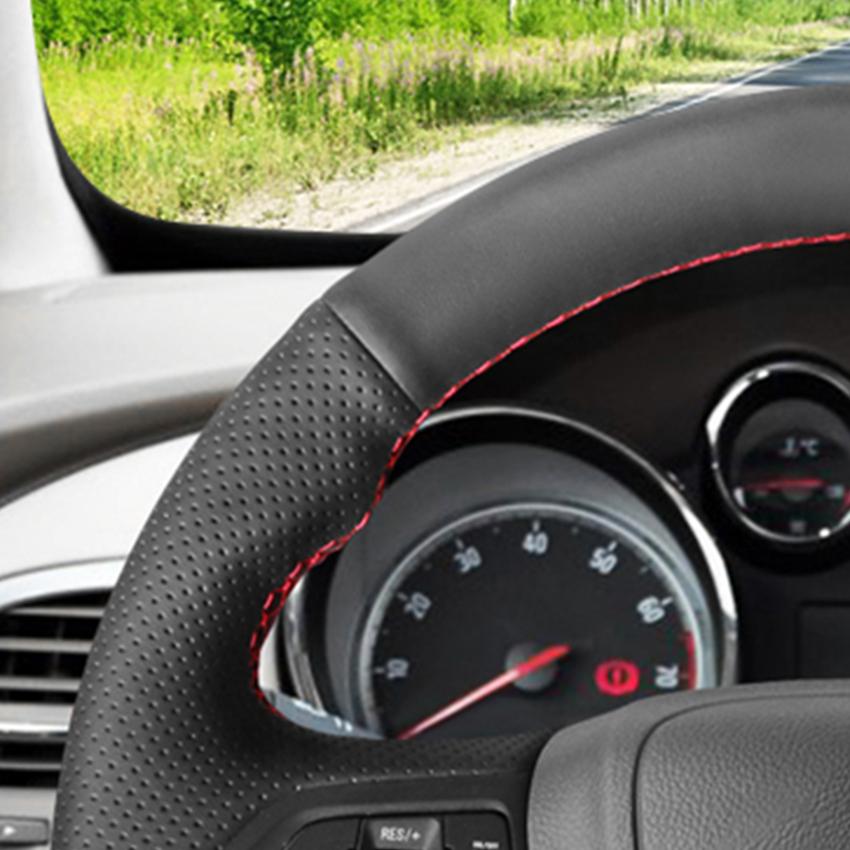 Изображение товара: LQTENLEO, черная искусственная кожа, для Vauxhall Mokka X 2012-2019 Ampera Astra Cascada Meriva Insignia