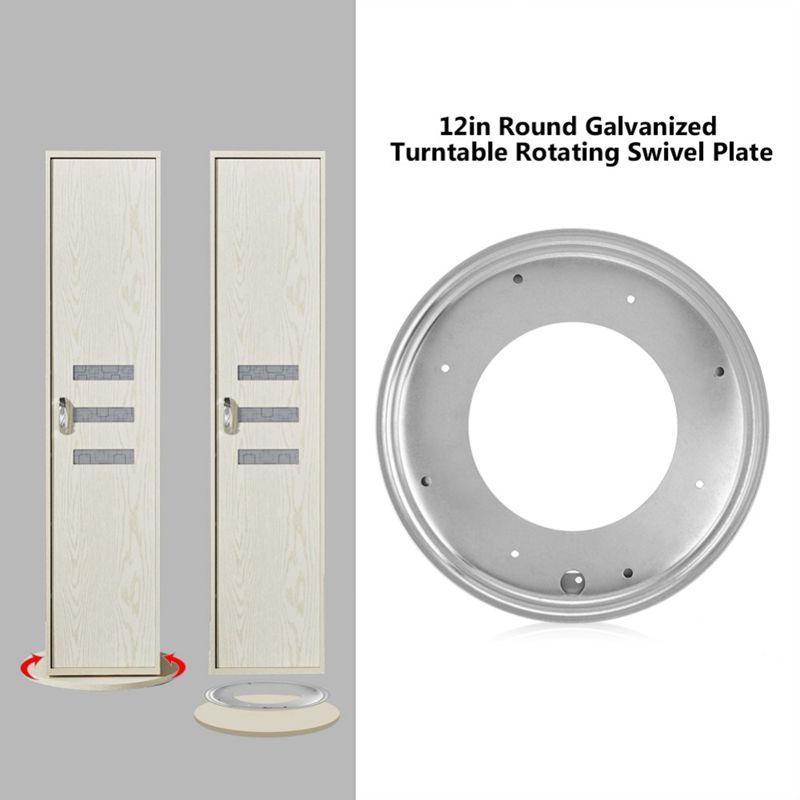 Изображение товара: Круглая оцинкованная вращающаяся поворотная пластина, 12 дюймов, оборудование для кухни и демонстрационного стола