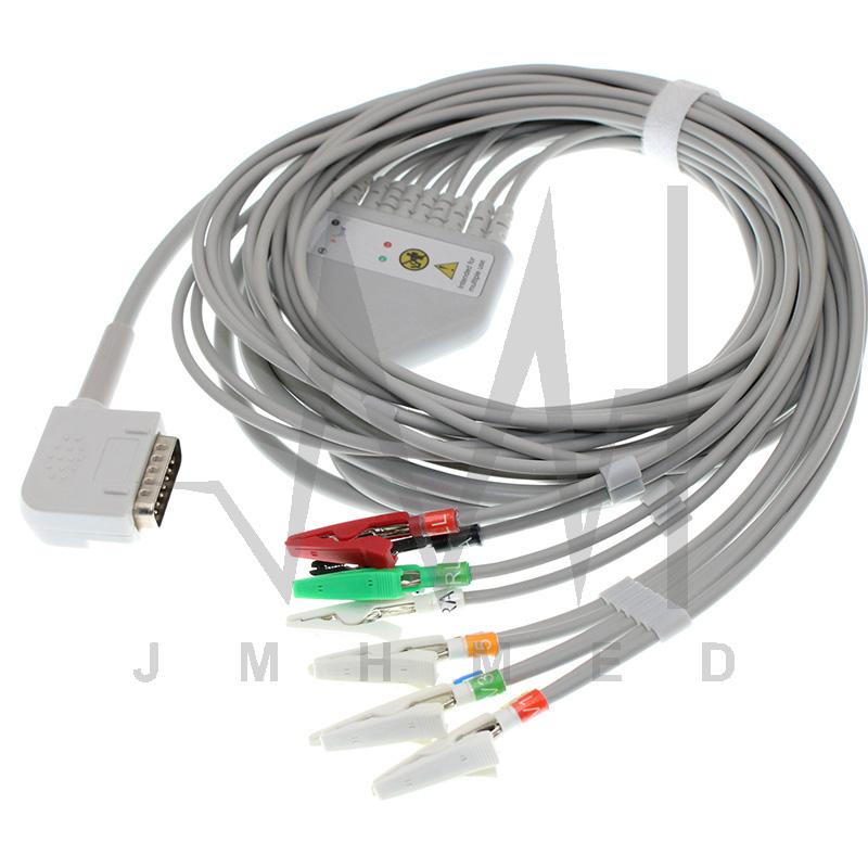 Изображение товара: Совместим с монитором Kanz PC-109 EKG, свинцовый кабель ECG ECG108/110/1203/1205 10, без дефибриллятного резистора.