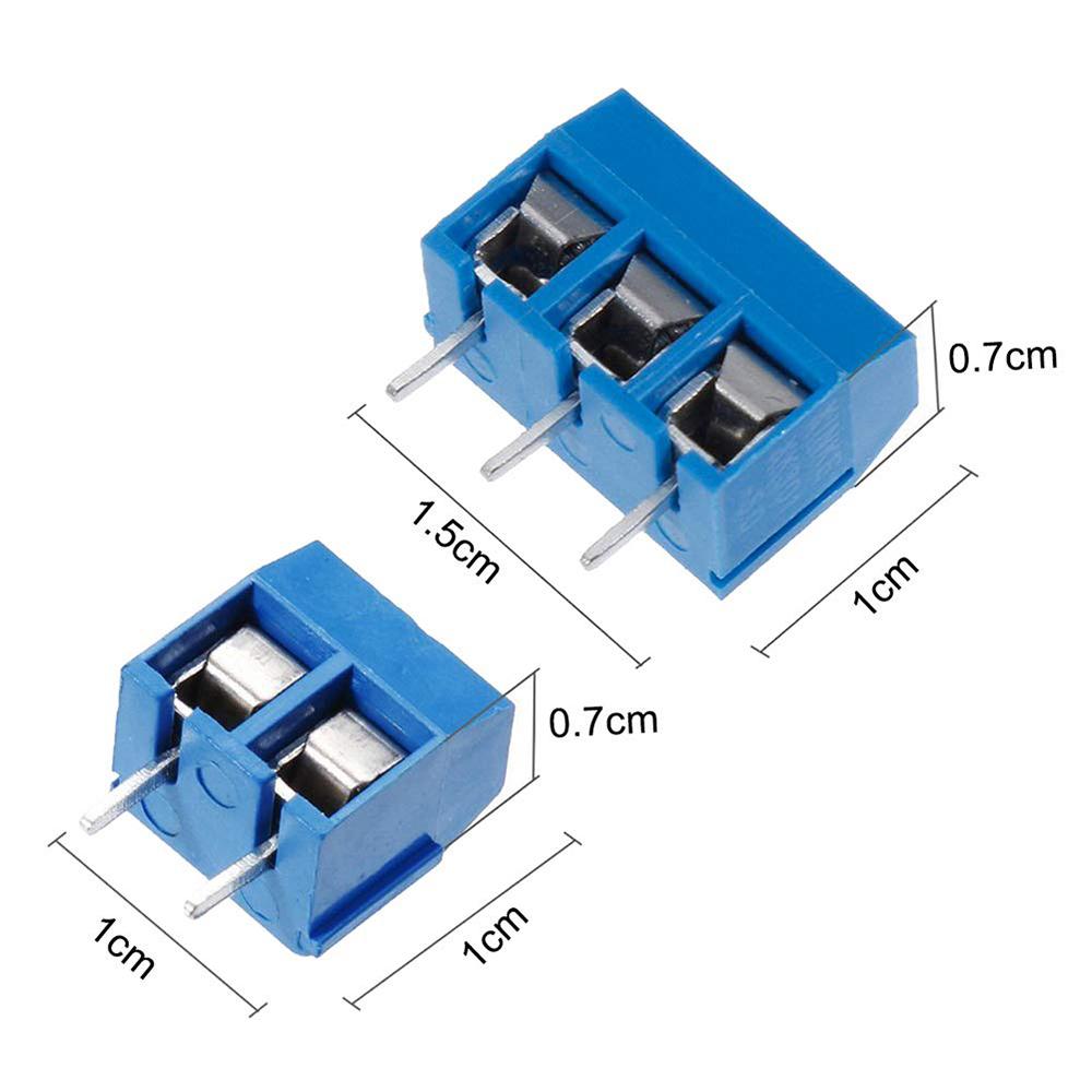 Изображение товара: GTBL 60 шт 5 мм Шаг 2 Pin и 3 Pin PCB Крепление винтовой клеммный блок разъем для Arduino (50x2 Pin, 10x3 Pin)