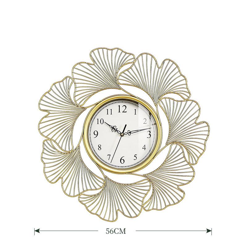 Изображение товара: Большие креативные золотые настенные часы, бесшумные, современный дизайн, декорация настенные часы, большие кухонные часы, домашние часы BA60WC