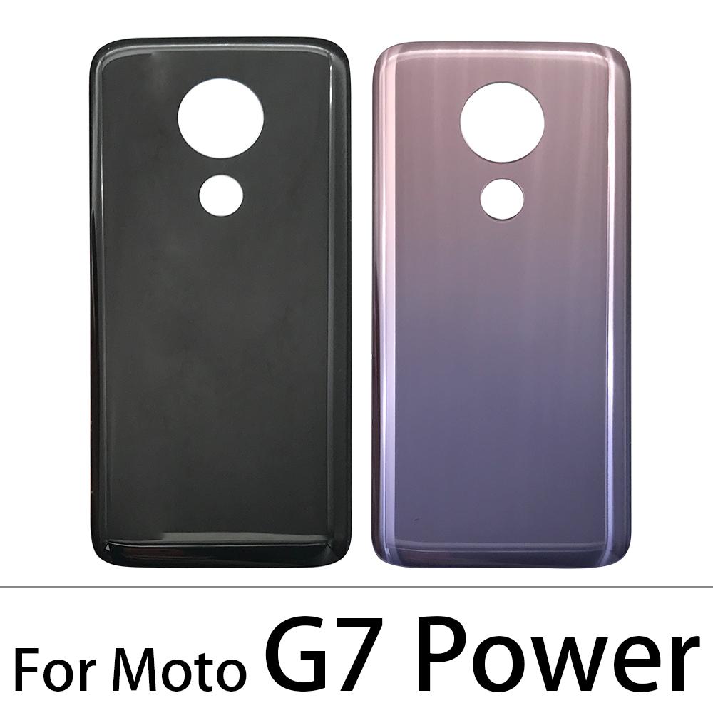 Изображение товара: 20 шт./лот для Motorola Moto G7 Power /G7 Plus / G8 Play / G8 Plus задняя крышка батарейного отсека, стеклянный корпус с клеем