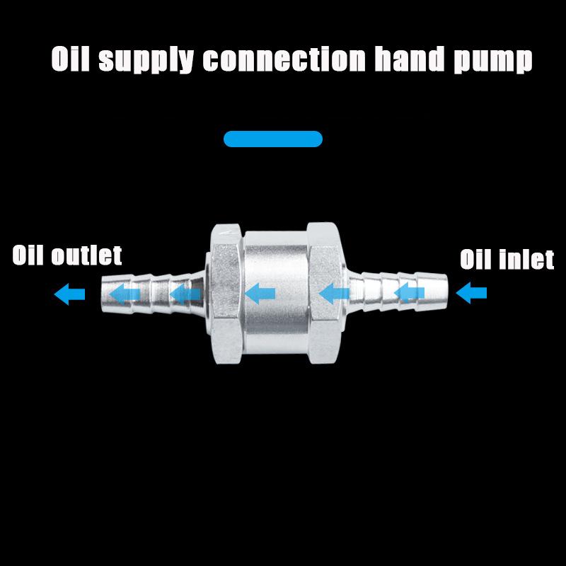 Изображение товара: Новый невозвратный односторонний обратный клапан, резьбовой клапан из алюминиевого сплава, для топлива, бензина, дизельного топлива, морской воды