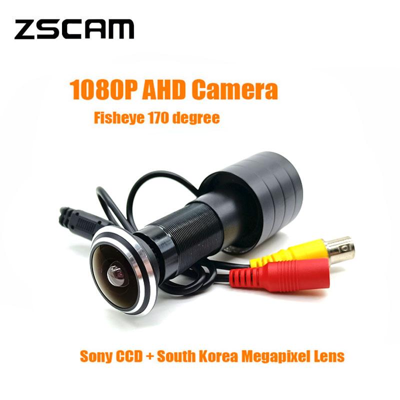 Изображение товара: Камера видеонаблюдения 1080P с отверстиями для двери глаз, полноцветная, с ночным видением, с чипом AHD камера обеспечения безопасности SONY IMX307, люкс