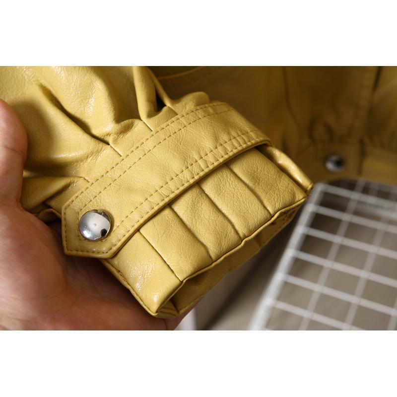 Изображение товара: Женская короткая байкерская куртка из мягкой искусственной кожи, осень 2022