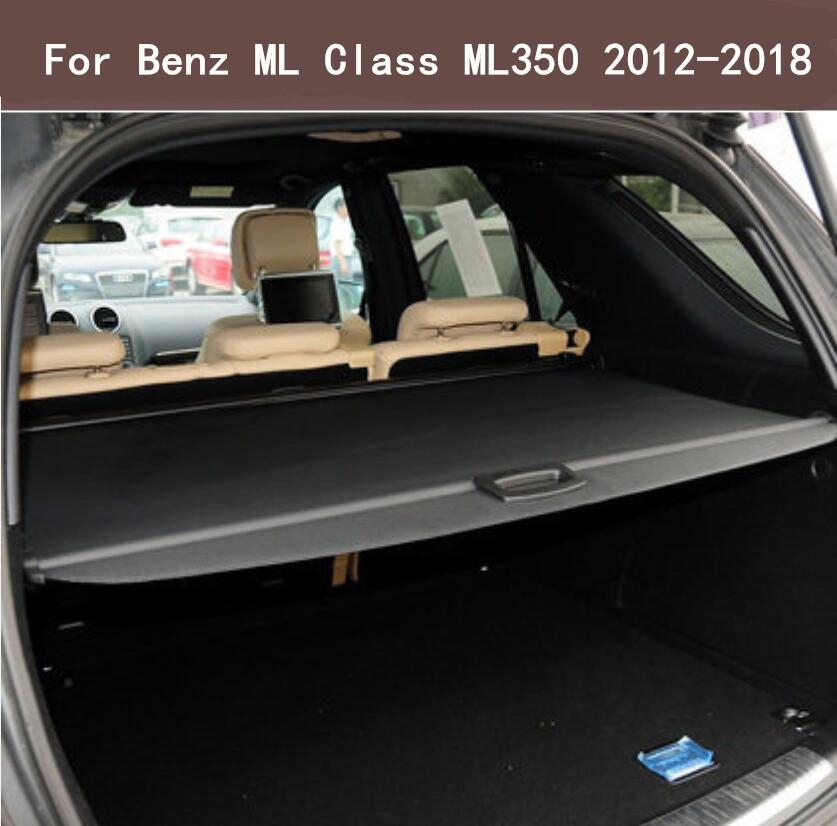 Изображение товара: Автомобильный задний багажник защитный щит для груза для 12-18 Benz ML класса ML300 ML350 ML400 ML500 2012-2018 (черный, бежевый)