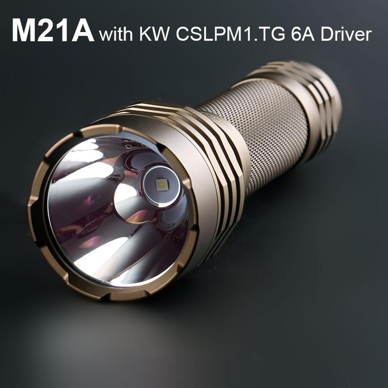 Изображение товара: Вспышка светильник колонна M21A с кВт CSLPM1.TG 6A драйвер светодиодный фонарь вспышка светильник Linterna фонарик 21700 18650 6500K для кемпинга, охоты, лиходарка