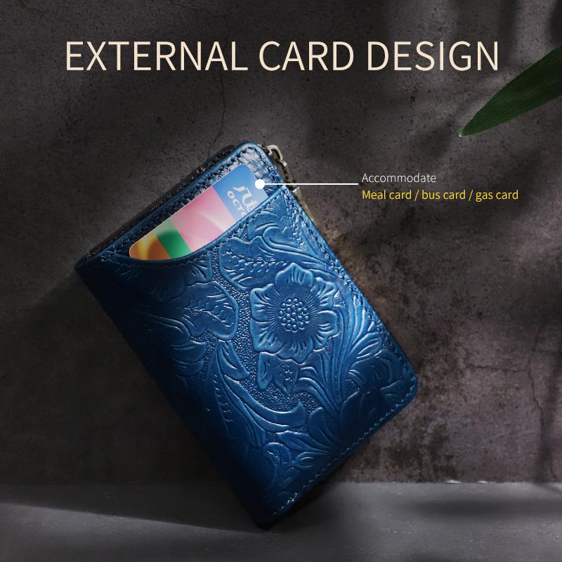 Изображение товара: Сумка для кредитных карт с блокировкой рчид, органайзер из натуральной кожи для хранения визиток, чехол для удостоверения личности, дорожный держатель для карт, кошельки
