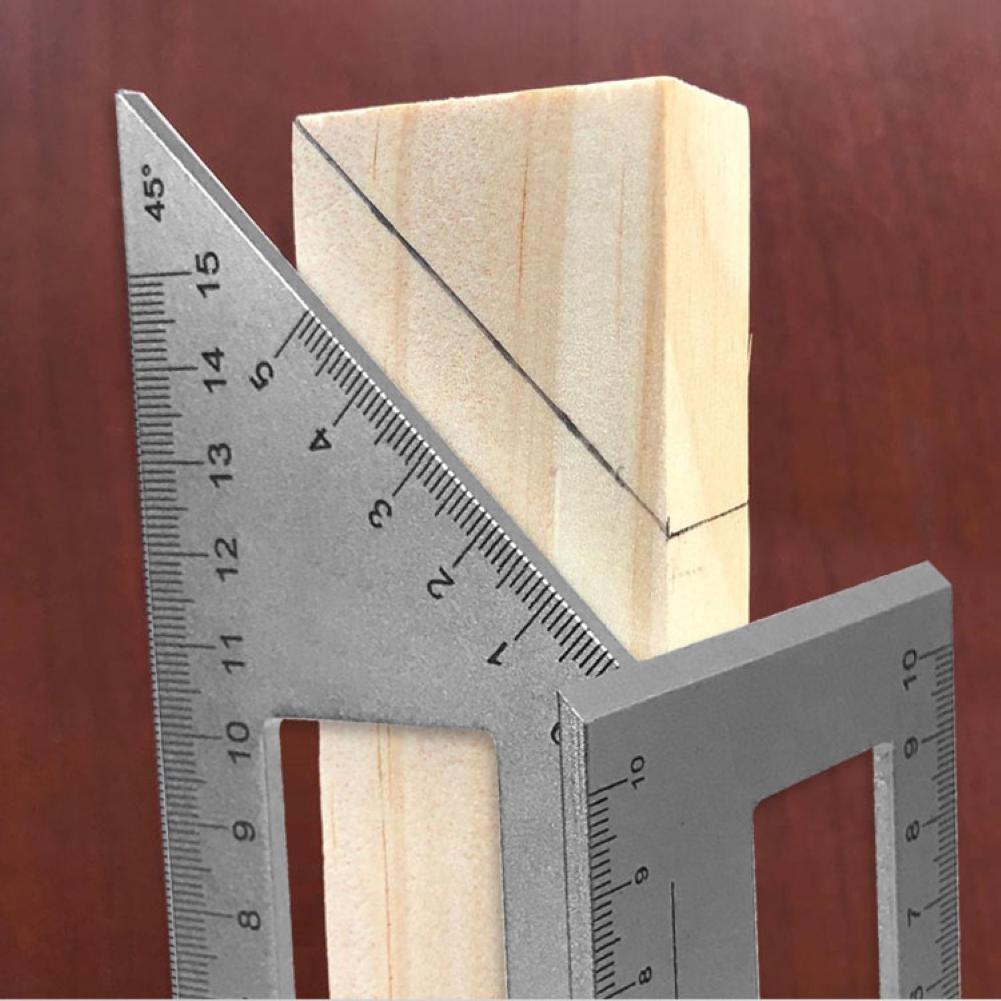 Изображение товара: Многофункциональный квадратный Измеритель угла 45/90 градусов, измерительный инструмент для деревообработки
