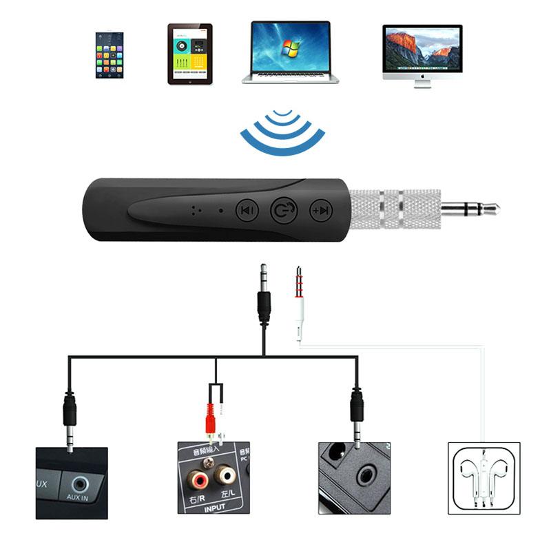 Изображение товара: Bluetooth-приемник Rainwayer 5,0, разъем 3,5 мм, Aux, адаптер для телефона, наушников, беспроводной музыкальный автомобильный адаптер