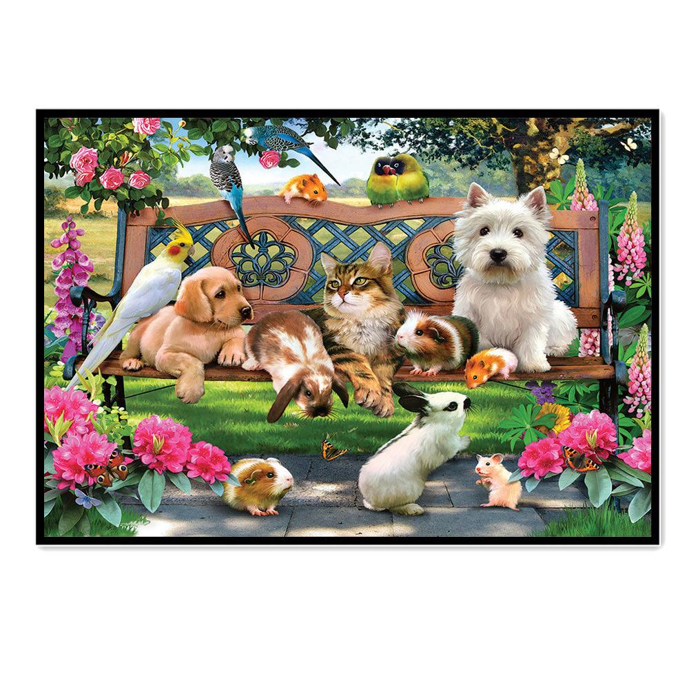 Изображение товара: Алмазная вышивка с изображением собаки, 5D, украшение для дома, наклейки на стену, рождественские подарки ручной работы