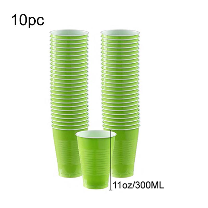 Изображение товара: 142 шт., одноцветные зеленые вечерние комплекты для 20 человек, одноразовые пластиковые чашки, рождественские вечерние украшения для дня рождения, свадьбы