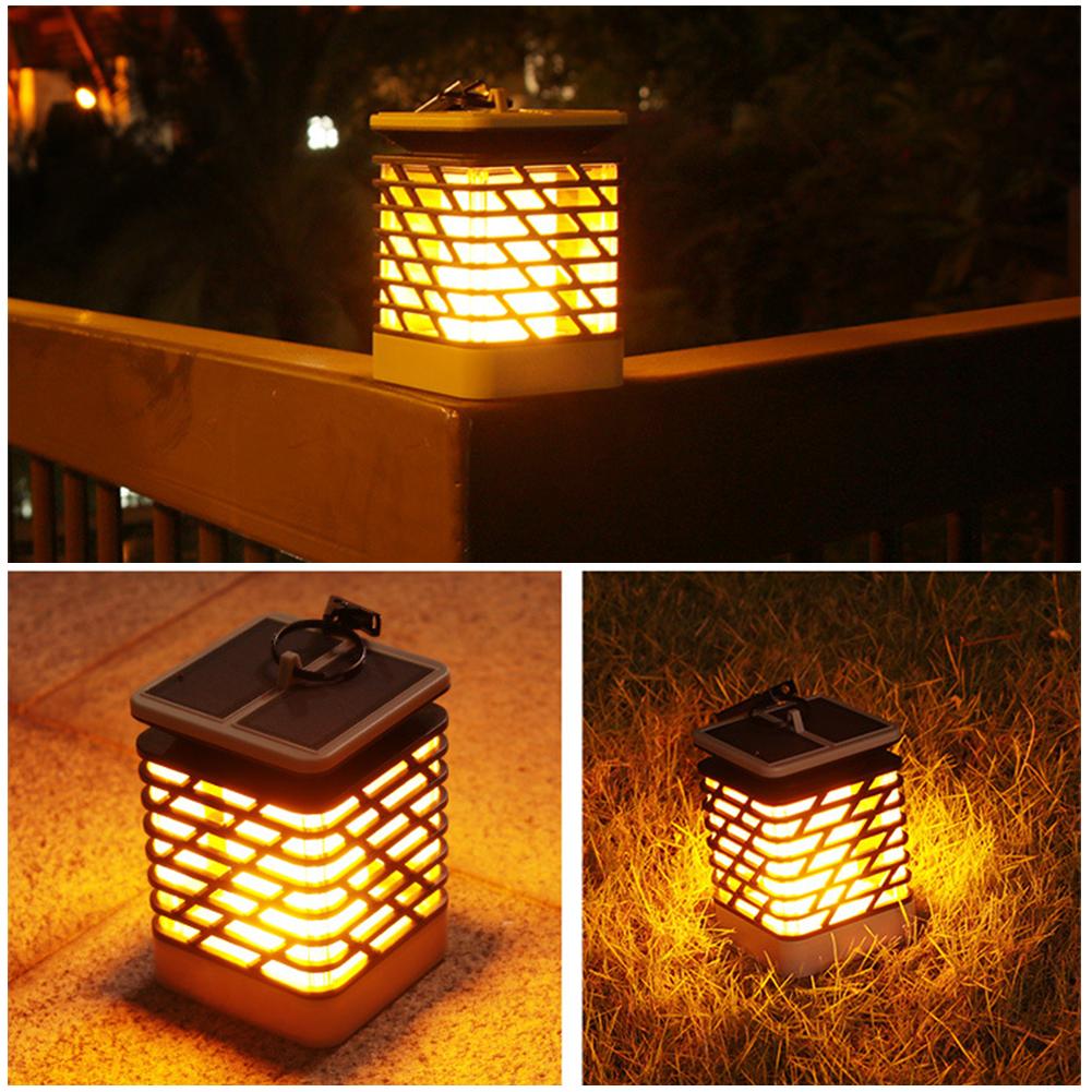 Изображение товара: LED Solar Flickering Flame Torch Light Waterproof IP55 Outdoor Garden Lamp Courtyard Balcony Landscape Decors 75 LEDs