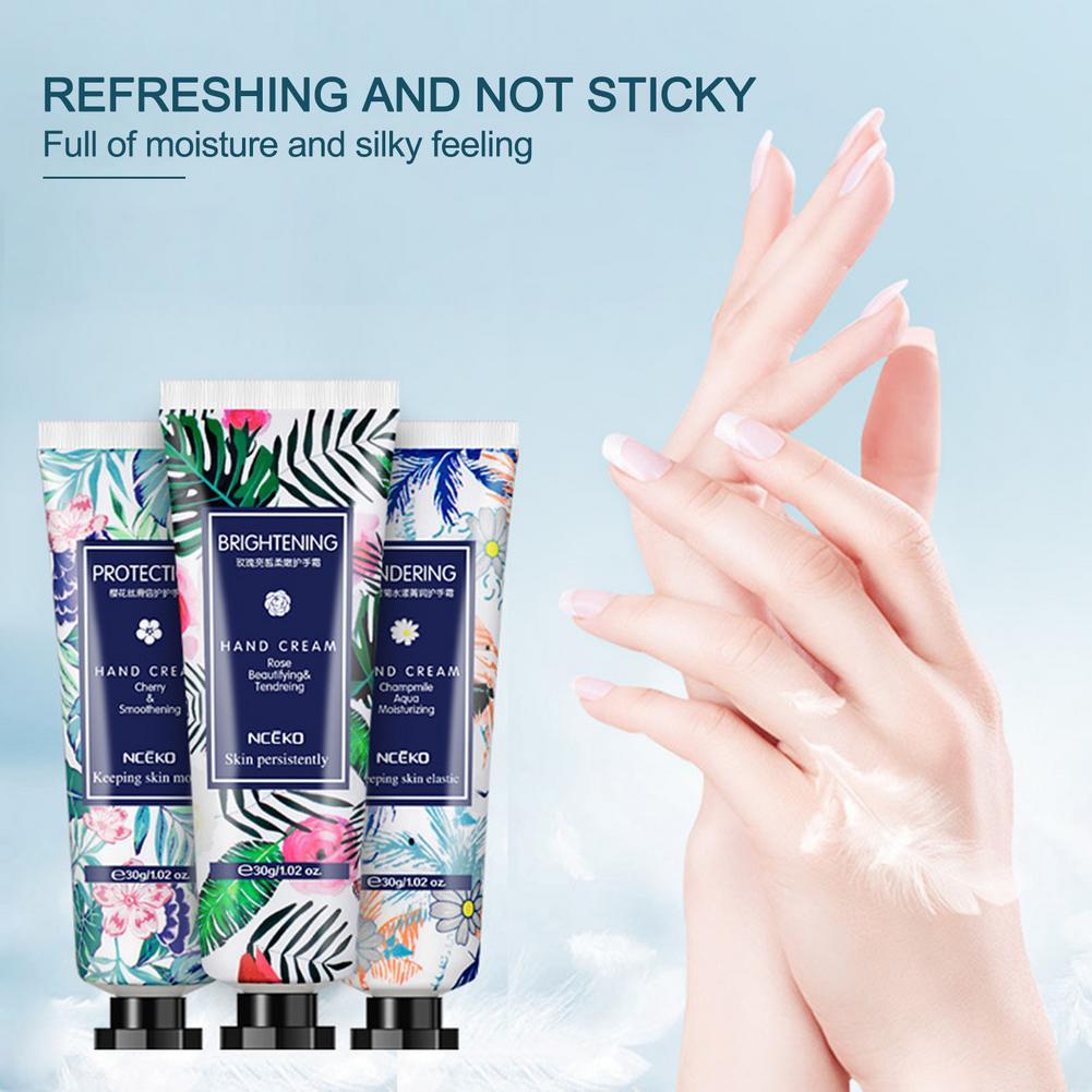 Изображение товара: 3Pcs Moisturizing Plant Extract Fragrance Hand Cream Hand Massage Lotion Repair Anti-cracking High-grade Nourishing