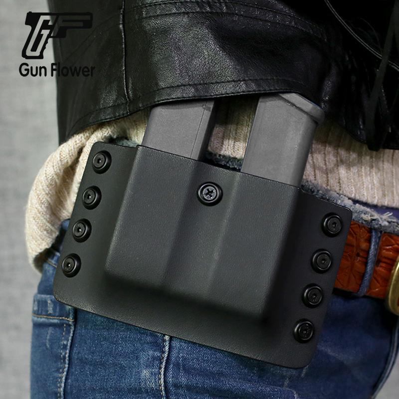 Изображение товара: Gunflower Тактический Kydex Double Stack журнал кобура 9 мм 0.4S & W пистолет Mag кармашки переноска