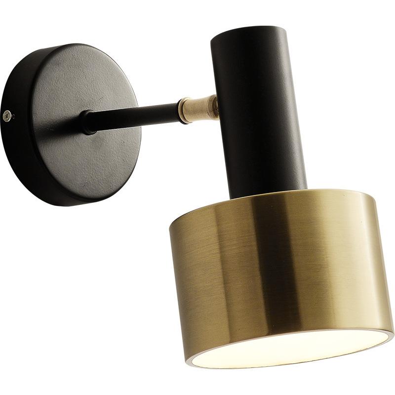 Изображение товара: Скандинавская настенная лампа, спальня, прикроватная лампа, гостиная, настенный светильник, креативное искусство, простой роскошный декоративный настенный светильник для коридора, отеля