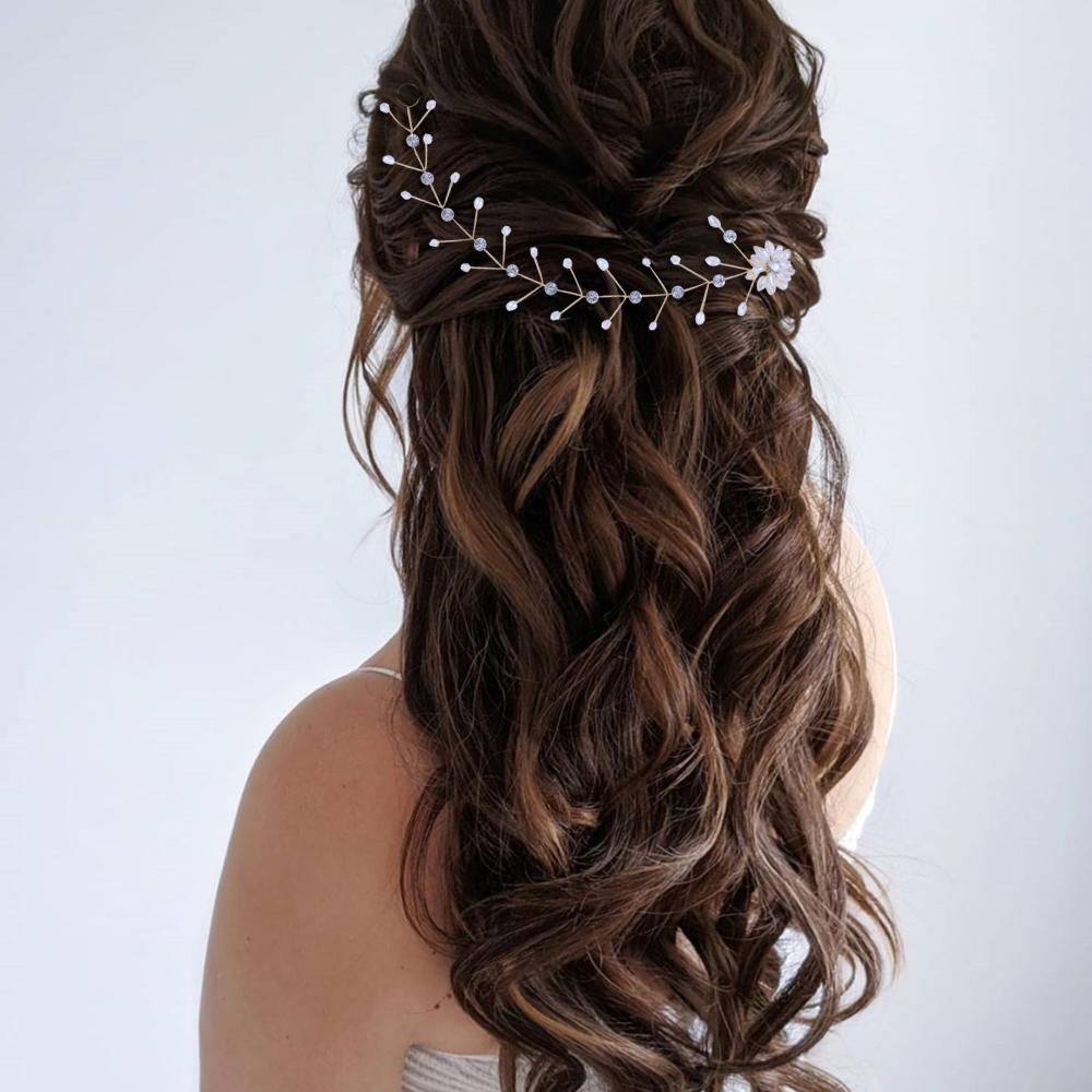 Изображение товара: HP35 свадебные аксессуары для волос, свадебный головной убор для невесты украшение для волос с жемчугом, Свадебный ободок, свадебные украшения для волос, подарок для женщин